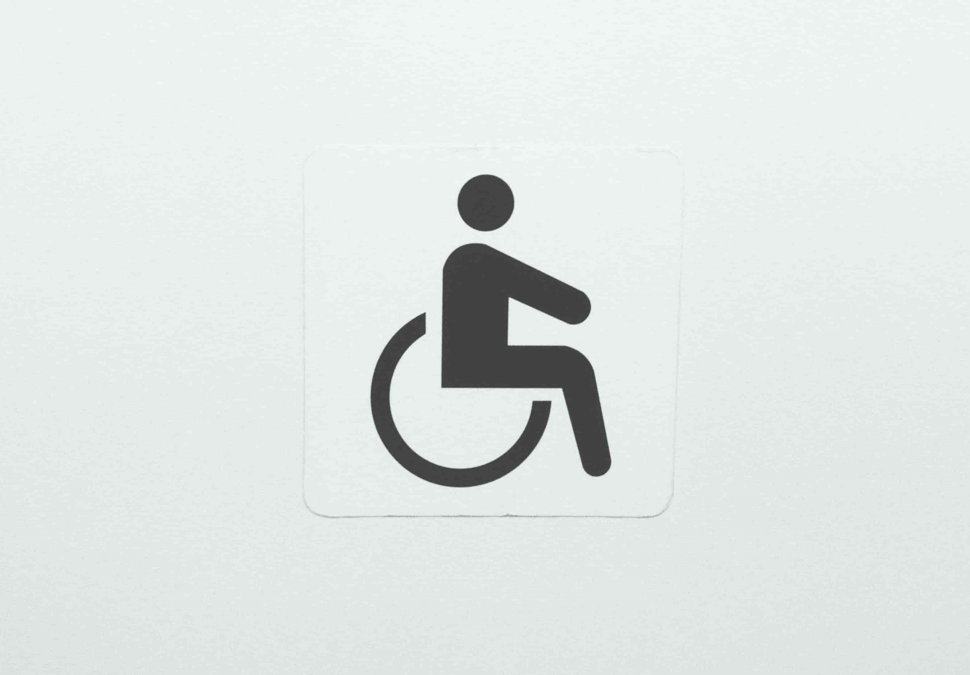 A wheelchair symbol.